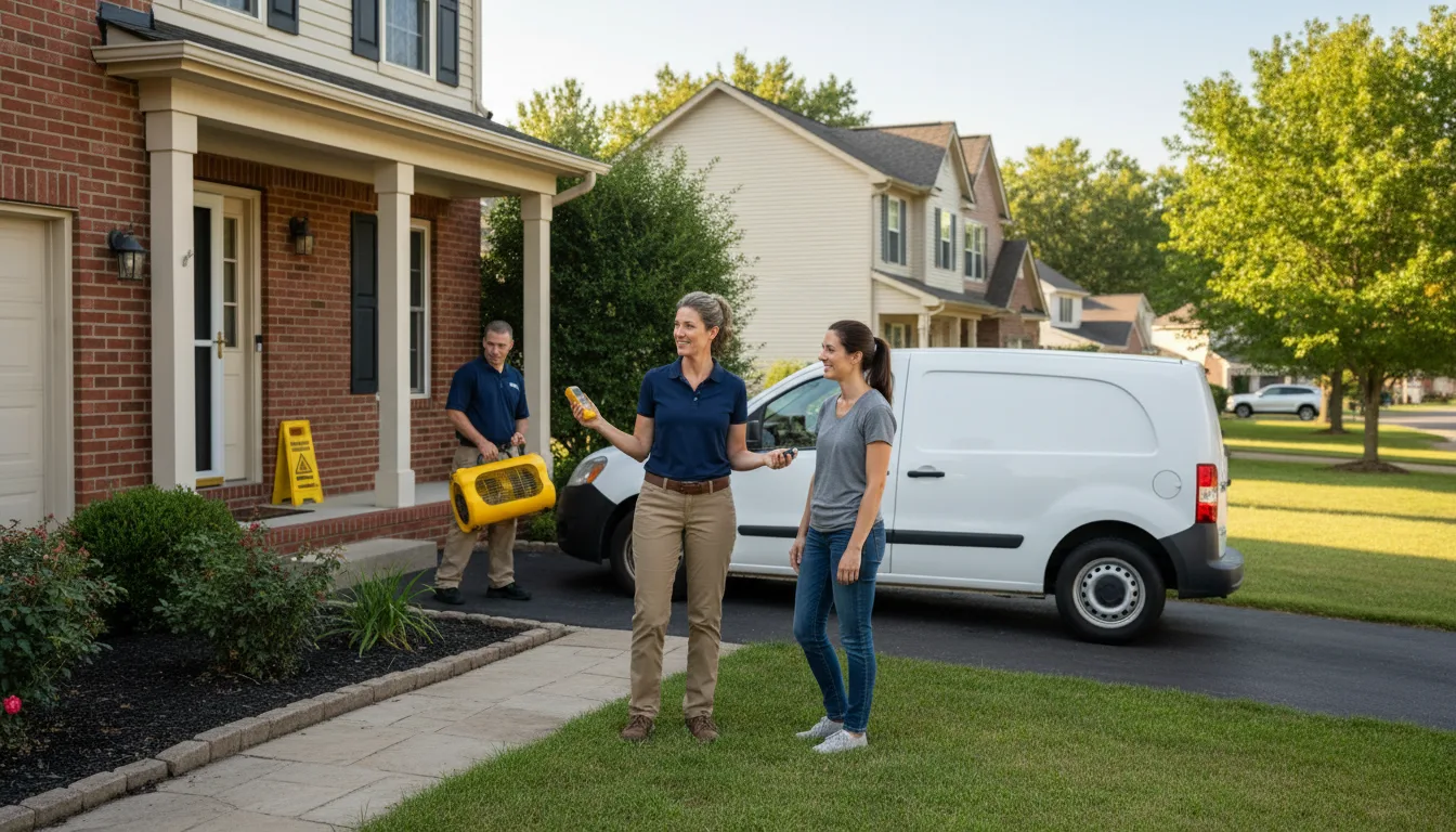 Residential water damage restoration in Fernwood, ID